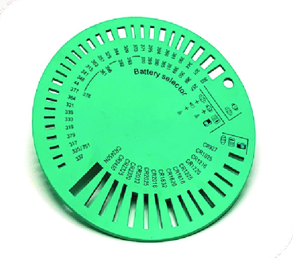 Green Round Battery Selector