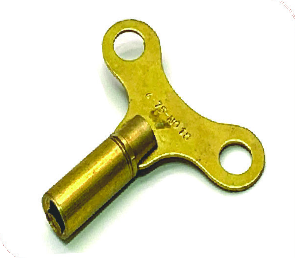 Brass Clock Key Sizes 4.75 to 5.25