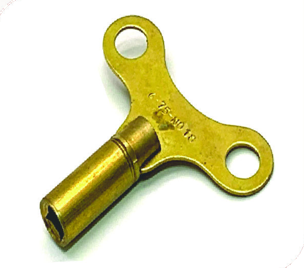 Brass Clock Key Sizes 6.25 to 6.75
