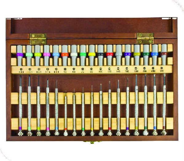 Screwdriver Set in Wooden Box