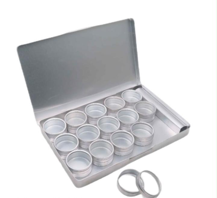 Aluminium Storage Box with 15 Tins Model 4715