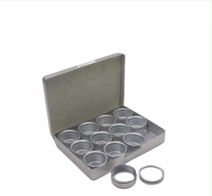 Aluminium Storage Box with 12 Tins Model 3312