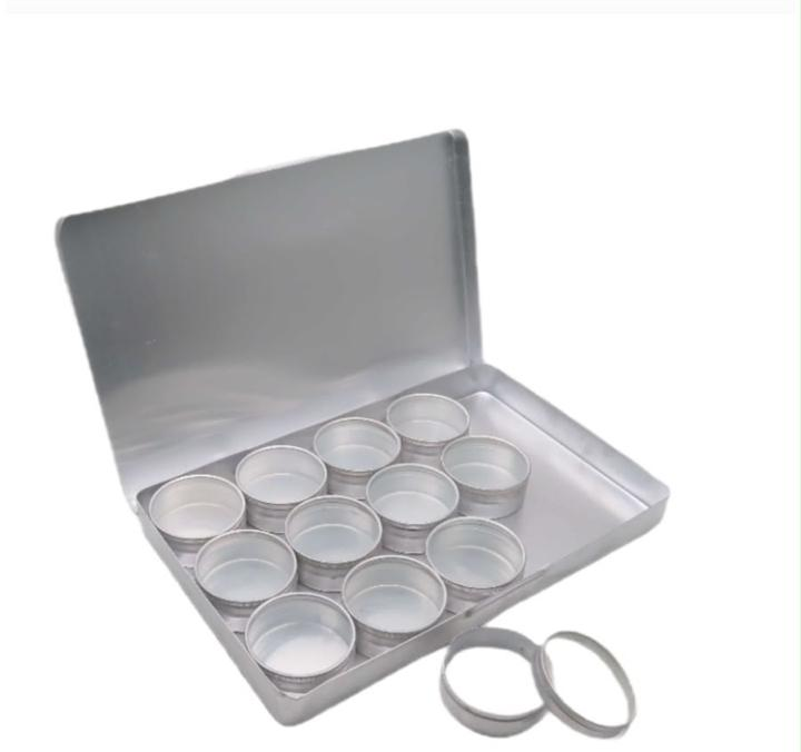 Aluminium Storage Box with 12 Tins Model 5312