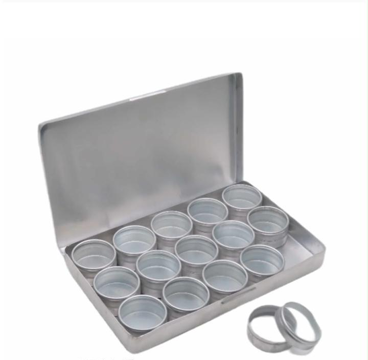 Aluminium Storage Box with 15 Tins Model 3715