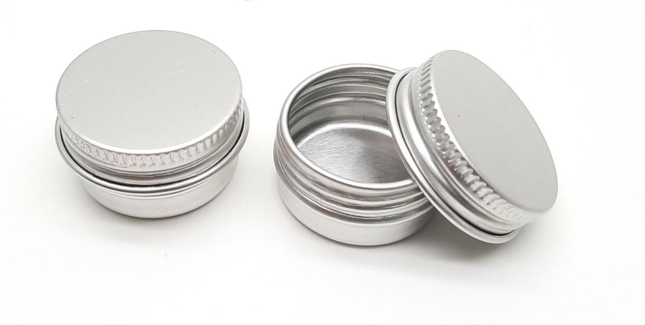 Aluminium Storage Tin 5 ml with Screw Lid
